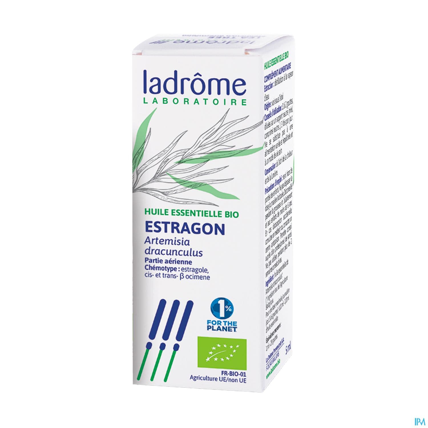 Ladrome Huile Essentielle Estragon Bio 5ml — Pharmacie Centrale Elsie
