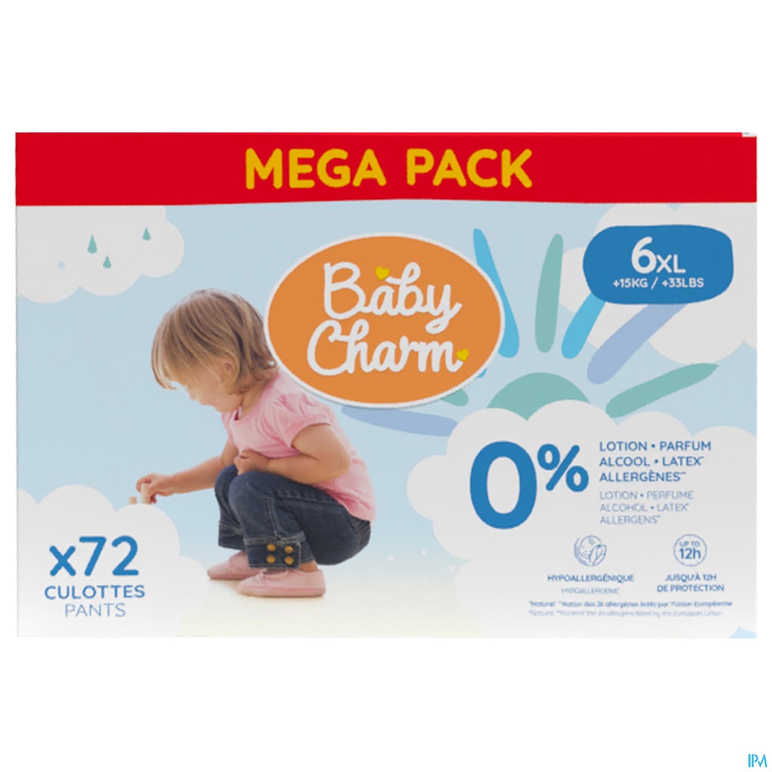 BABY CHARM SUP DRY PANTS +15KG 72