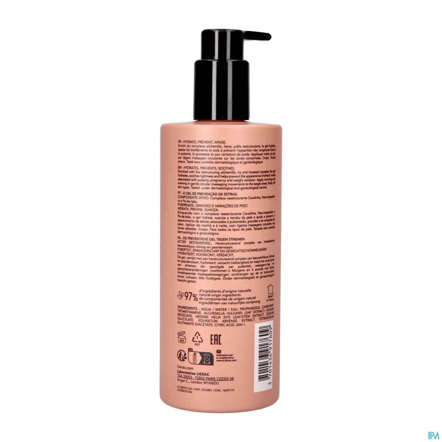 LIERAC PHYTOLASTIL GEL VERGET400ML
