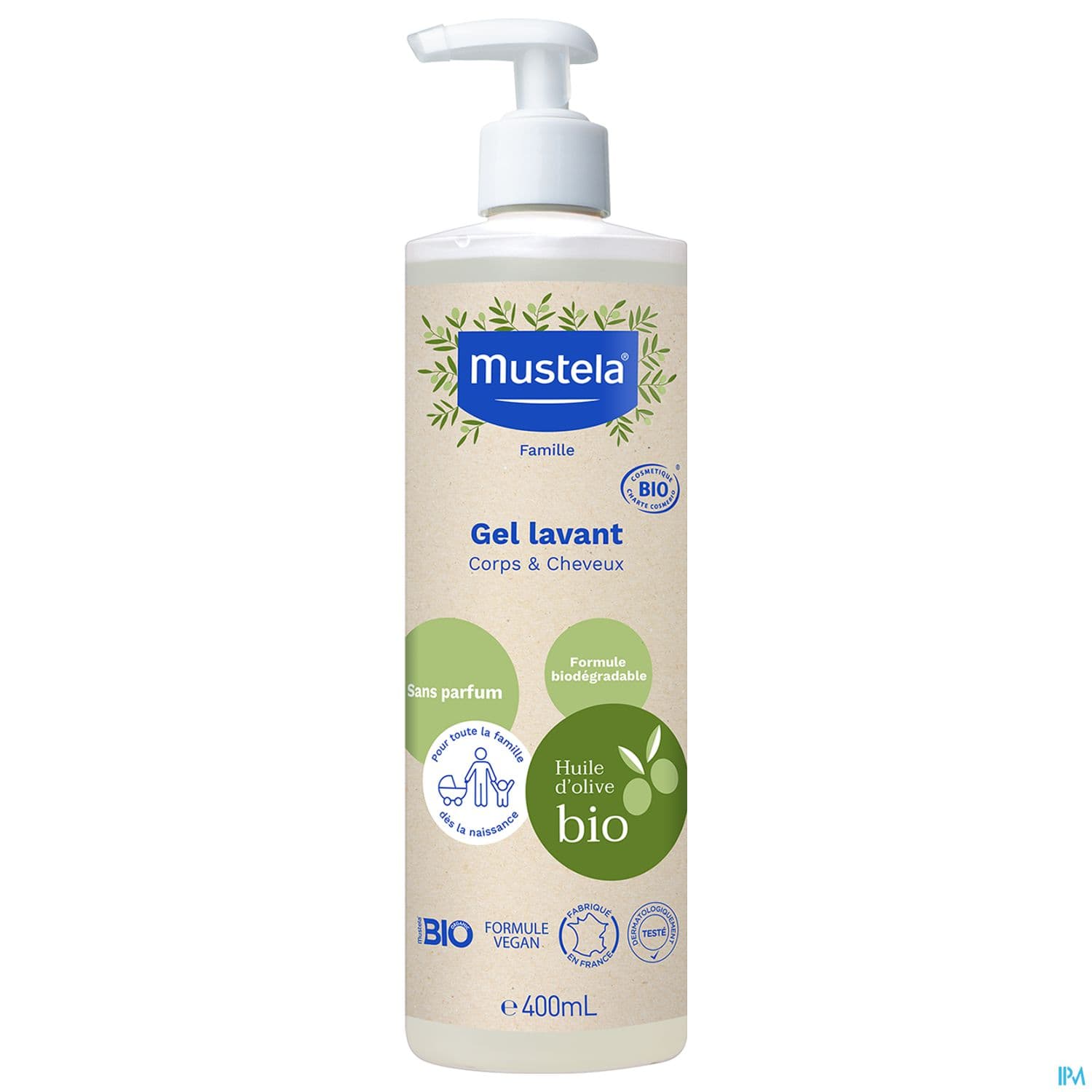 MUSTELA BIO GEL LAV CORPS/CHEV 400