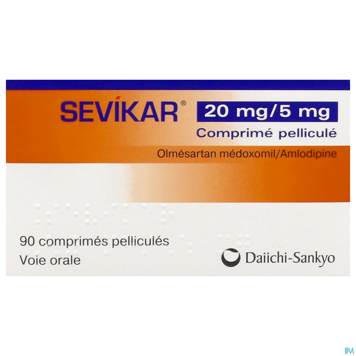 Sevikar 20mg/5mg Comprime 90
