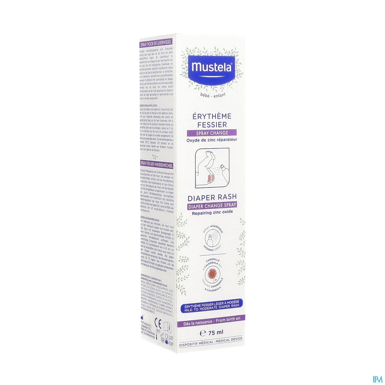 Mustela Bebe Enfant Erytheme Fessier Spray Change 75ml