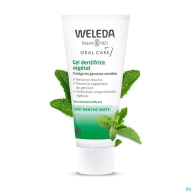 Weleda Dentifrice Gel Vegetal 75ml X2