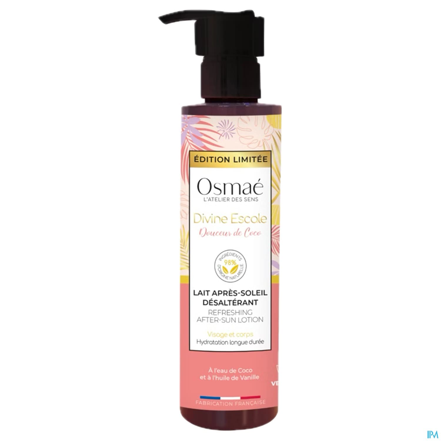 Osmae Lait Apres Soleil Divine Escale Desalterant Douceur De Coco 200ml