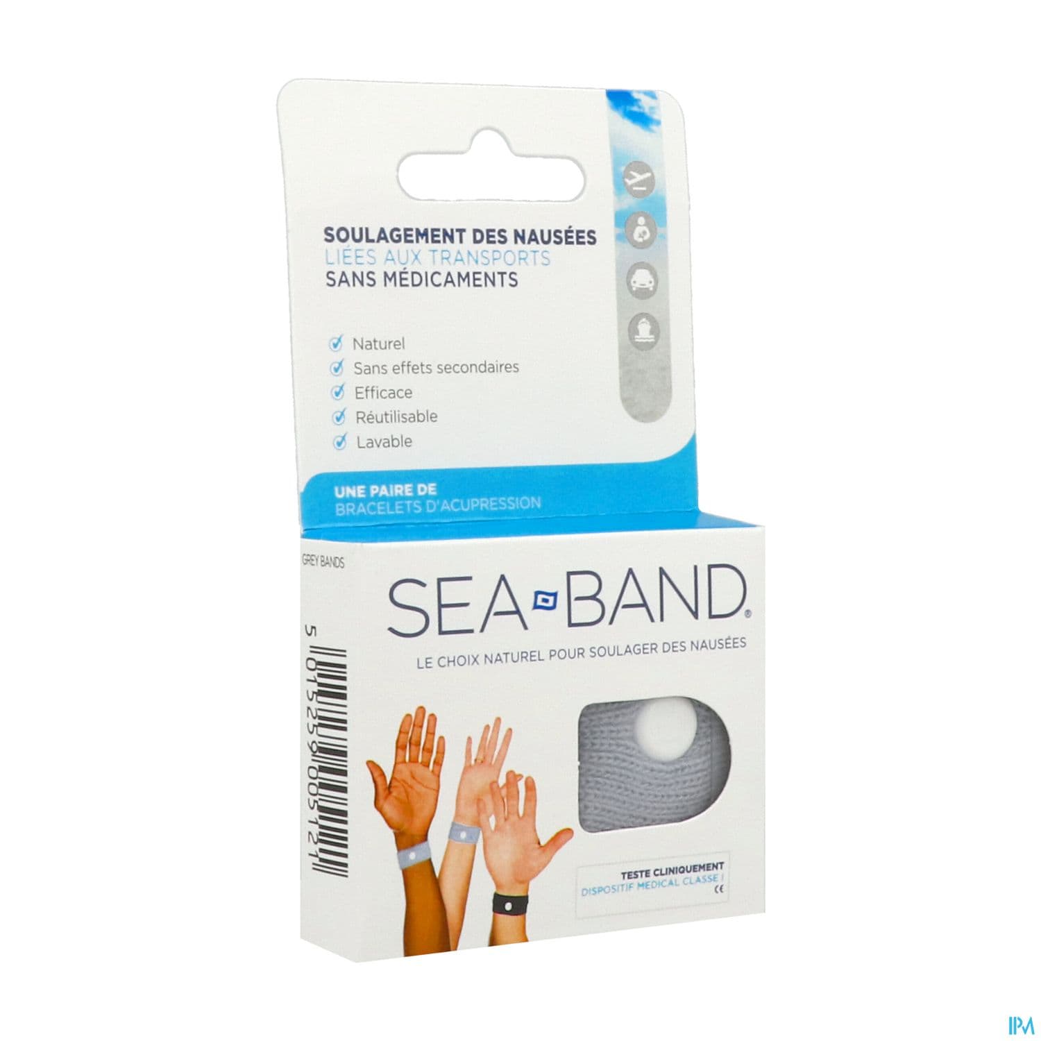 SEA-BAND BRACEL NAUS ADULTE GRIS 2