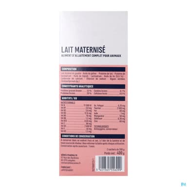 BIOCANINA LAIT AV/BIB+TETIN400G