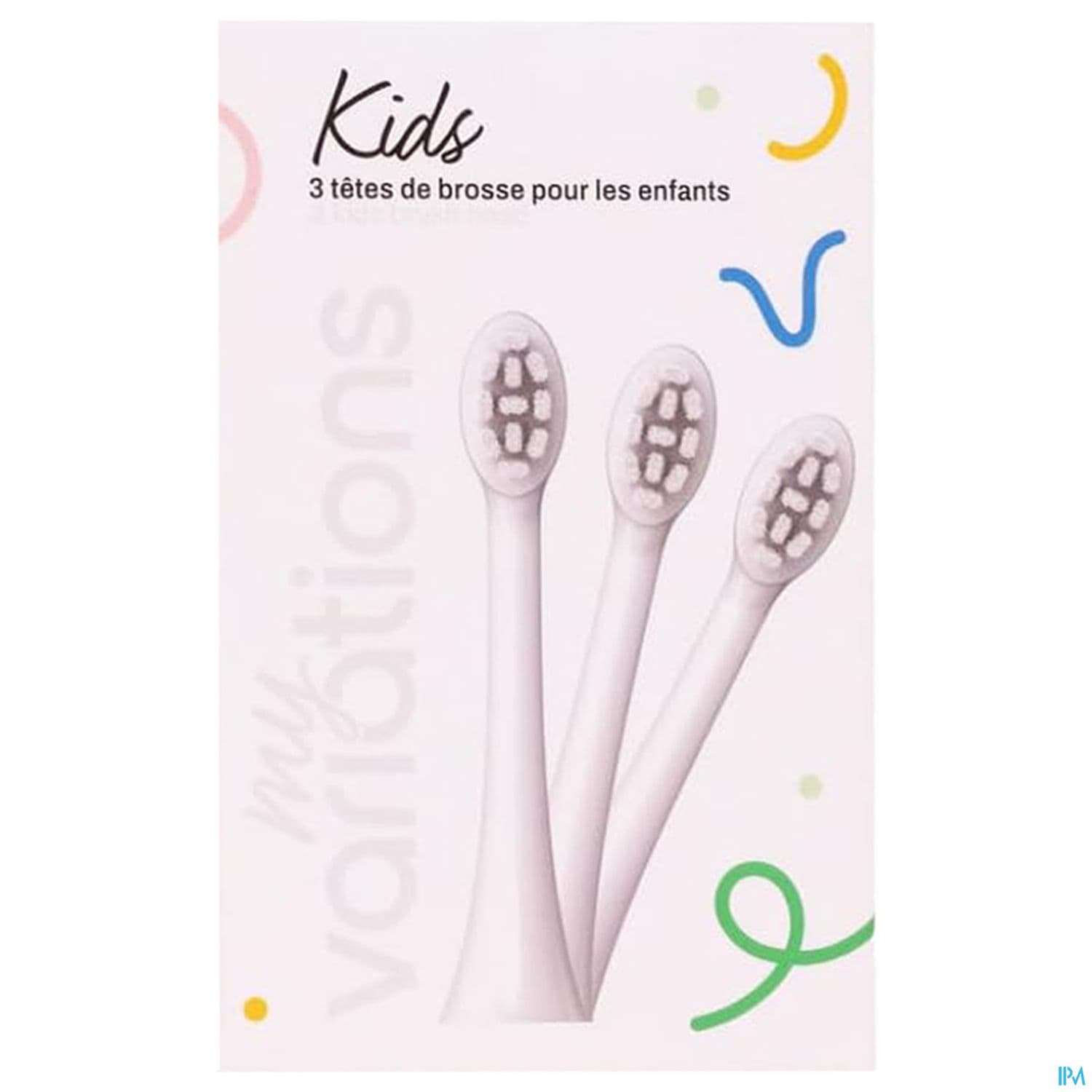 Myvariations Pack 3 Tetes De Brosse Kids Blanc