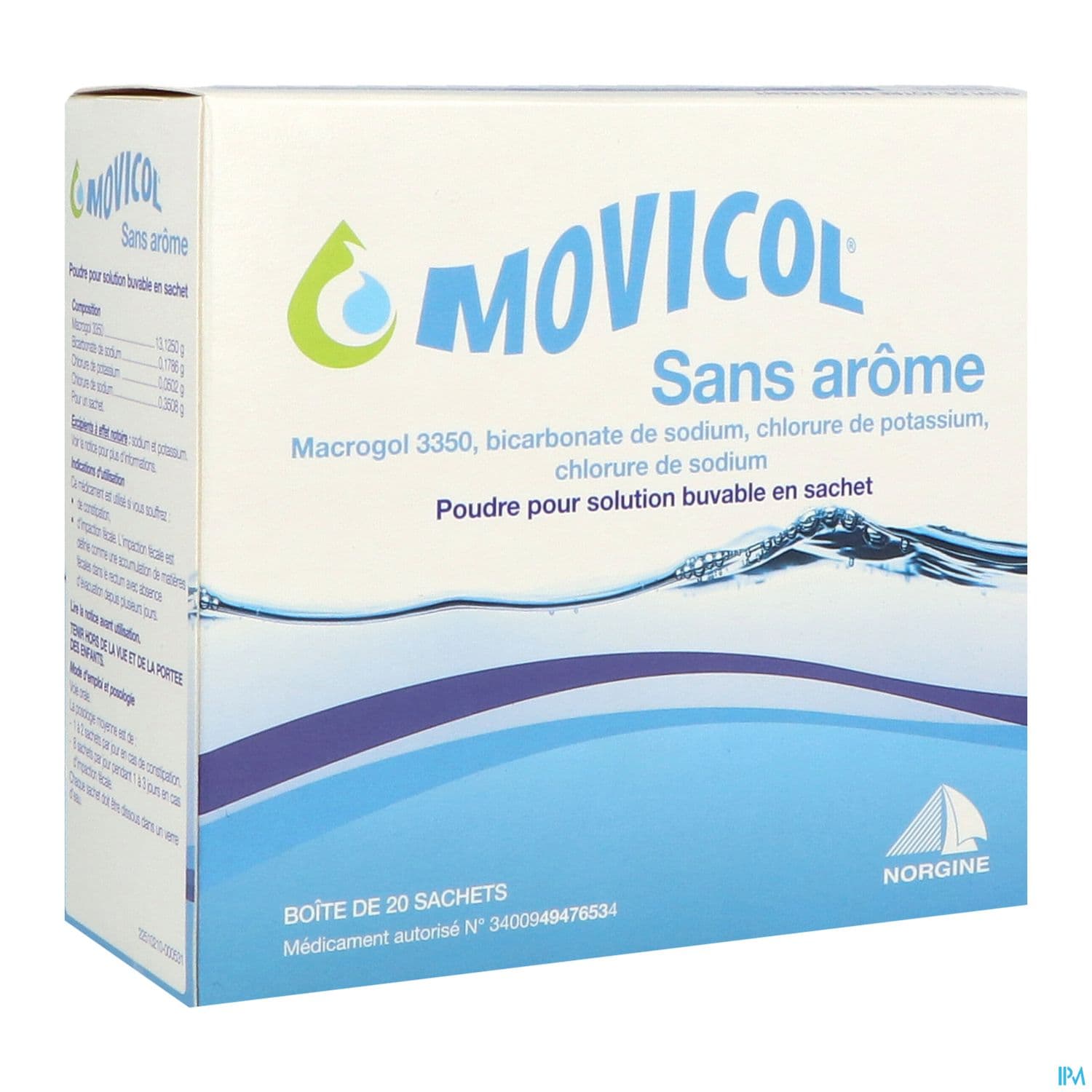 MOVICOL SANS AROME SACHET 20