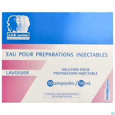 Lavoisier Eau Ppi Solution Injectable Ampoule 10ml 10