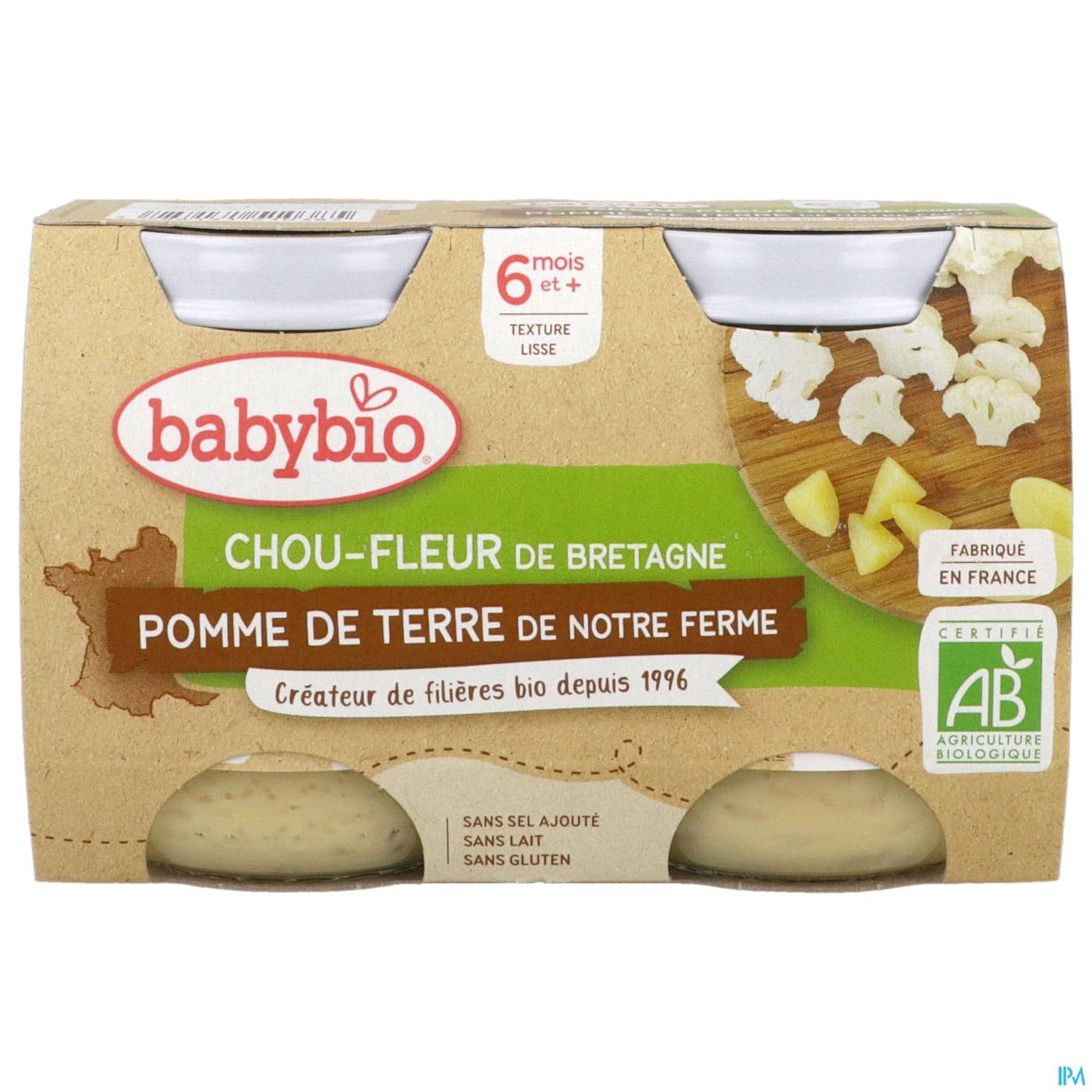 BABYBIO CHOUFLEUR/PDT 2X130G