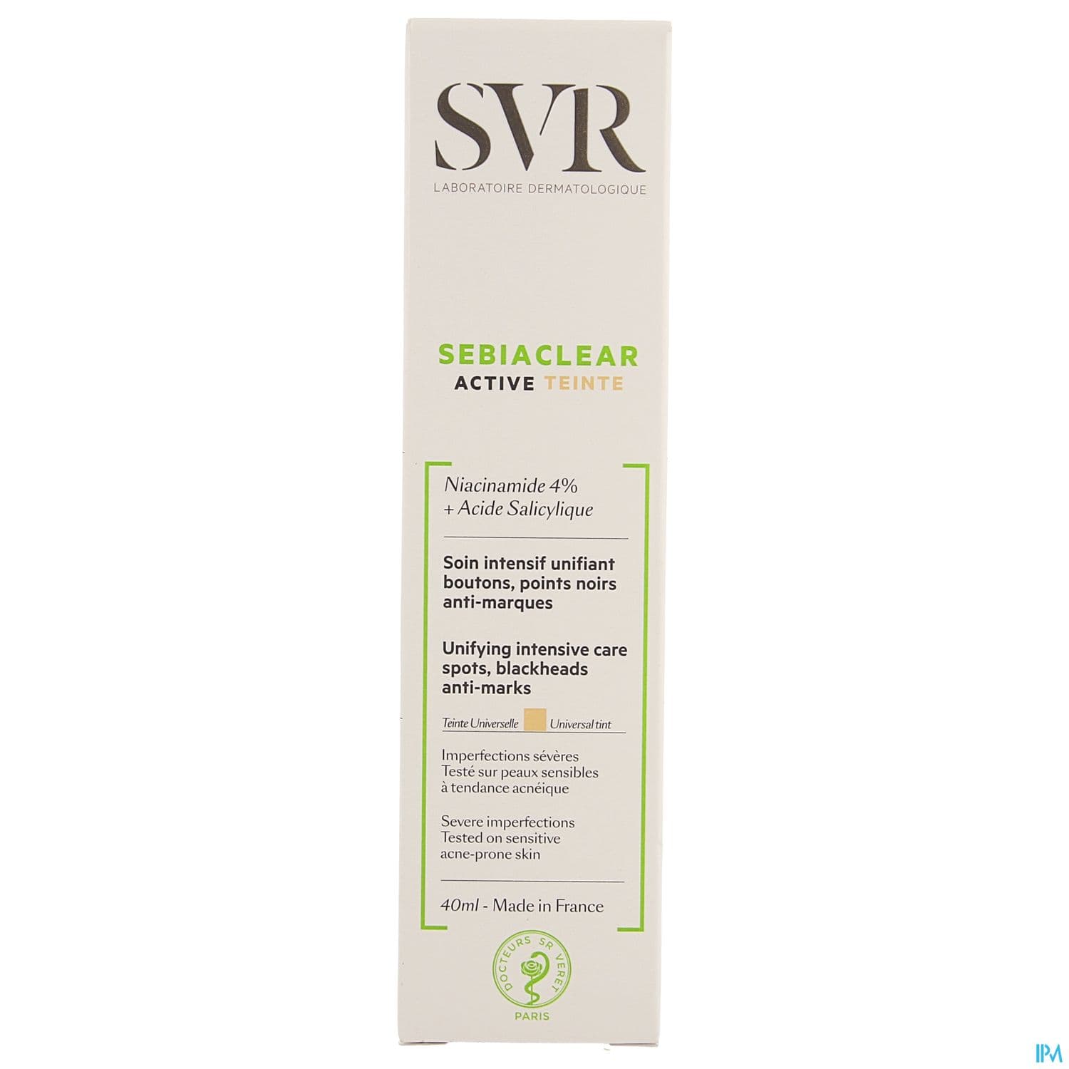 SVR SEBIACLEAR CR ACTIV TEINTE40ML