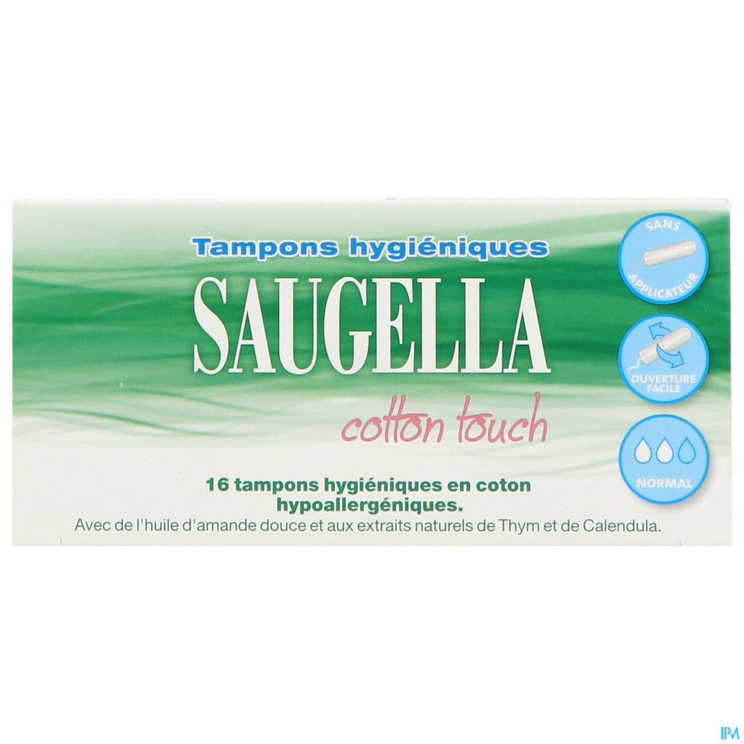 SAUGELLA COT TOUCH TAMP NORMAL 16