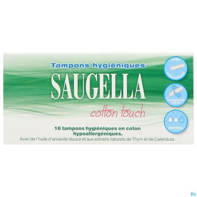 SAUGELLA COT TOUCH TAMP NORMAL 16