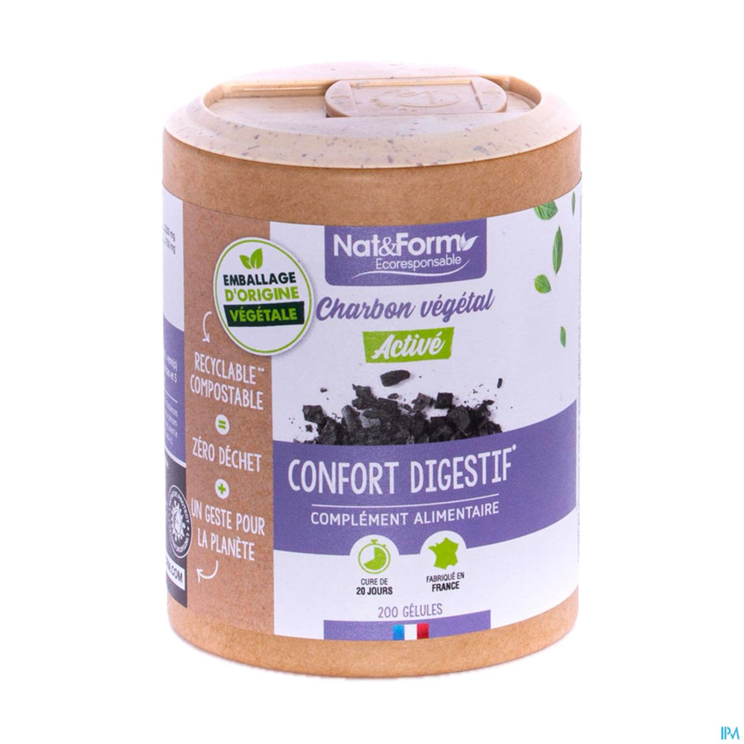 Nat Et Form Ecoresponsable Charbon Vegetal Gelule 60
