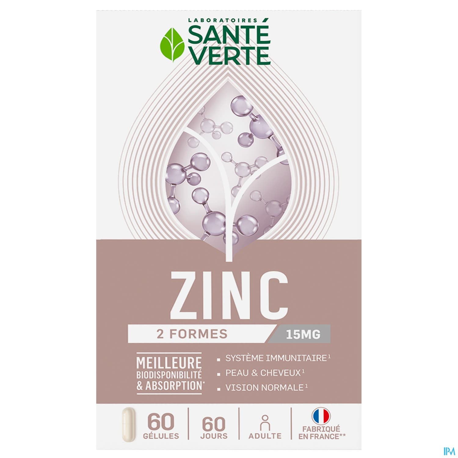 Sante Verte Zinc 15mg Comprime 60
