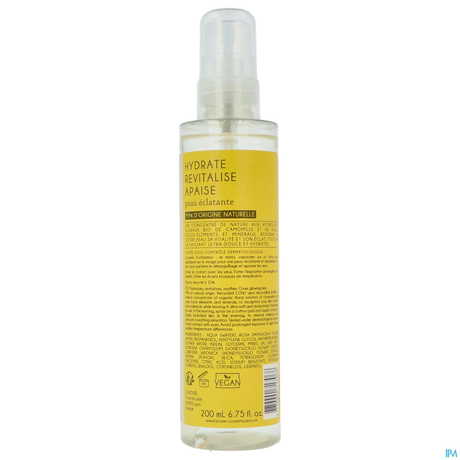 LA ROSEE LOTION TONIQ HYDRAT 200ML
