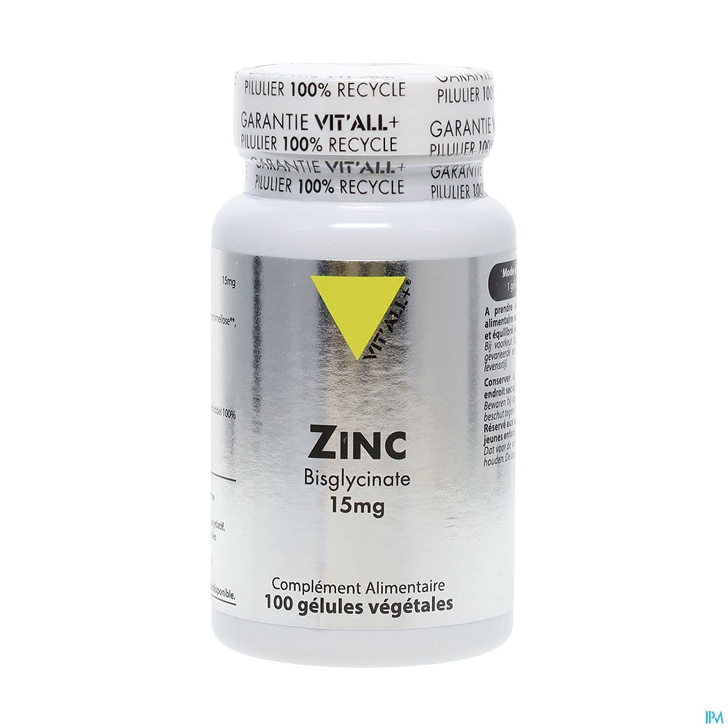 Vit All+ Zinc Bisglycinate 15mg Gelule 100