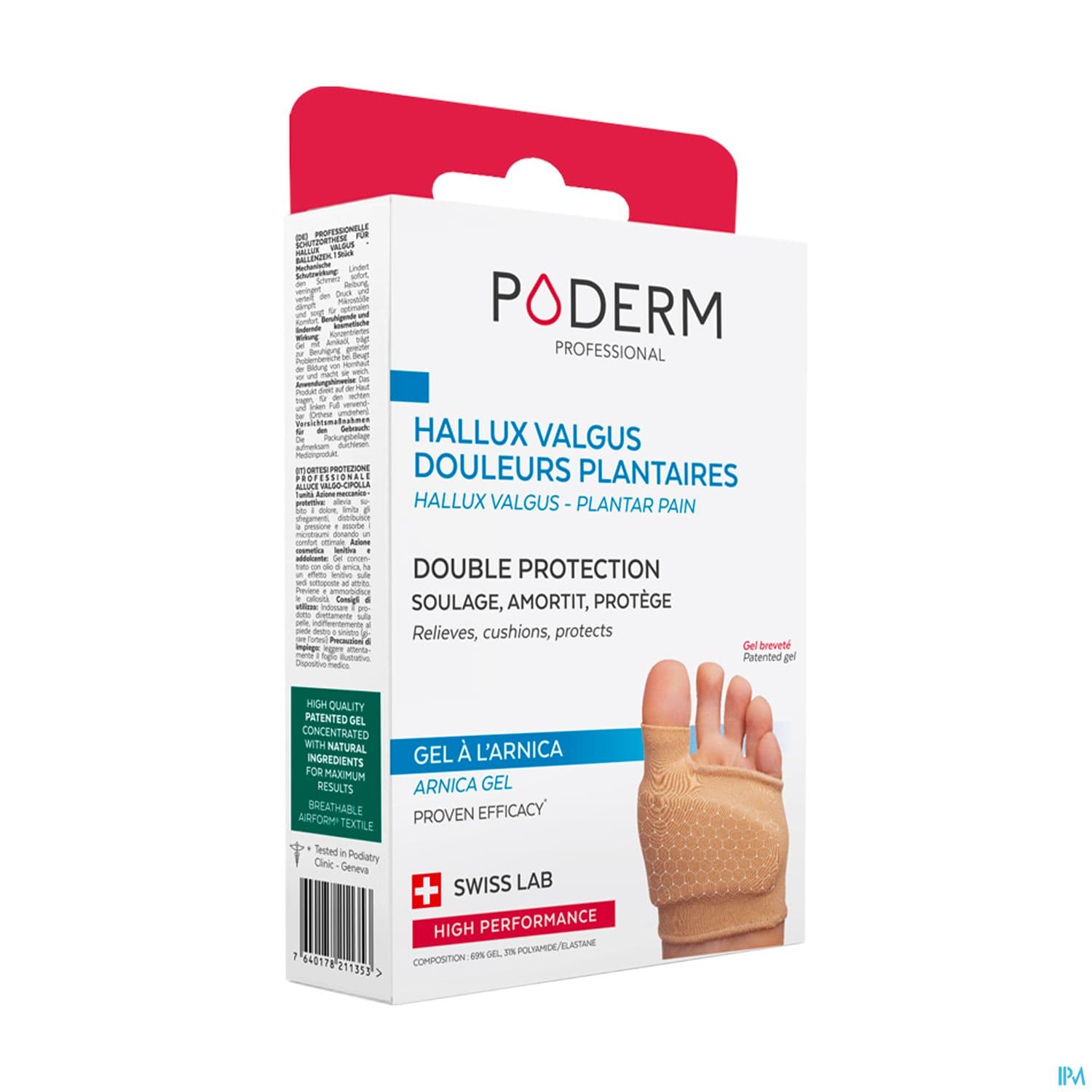 PODERM HALLUX VALGUS TS