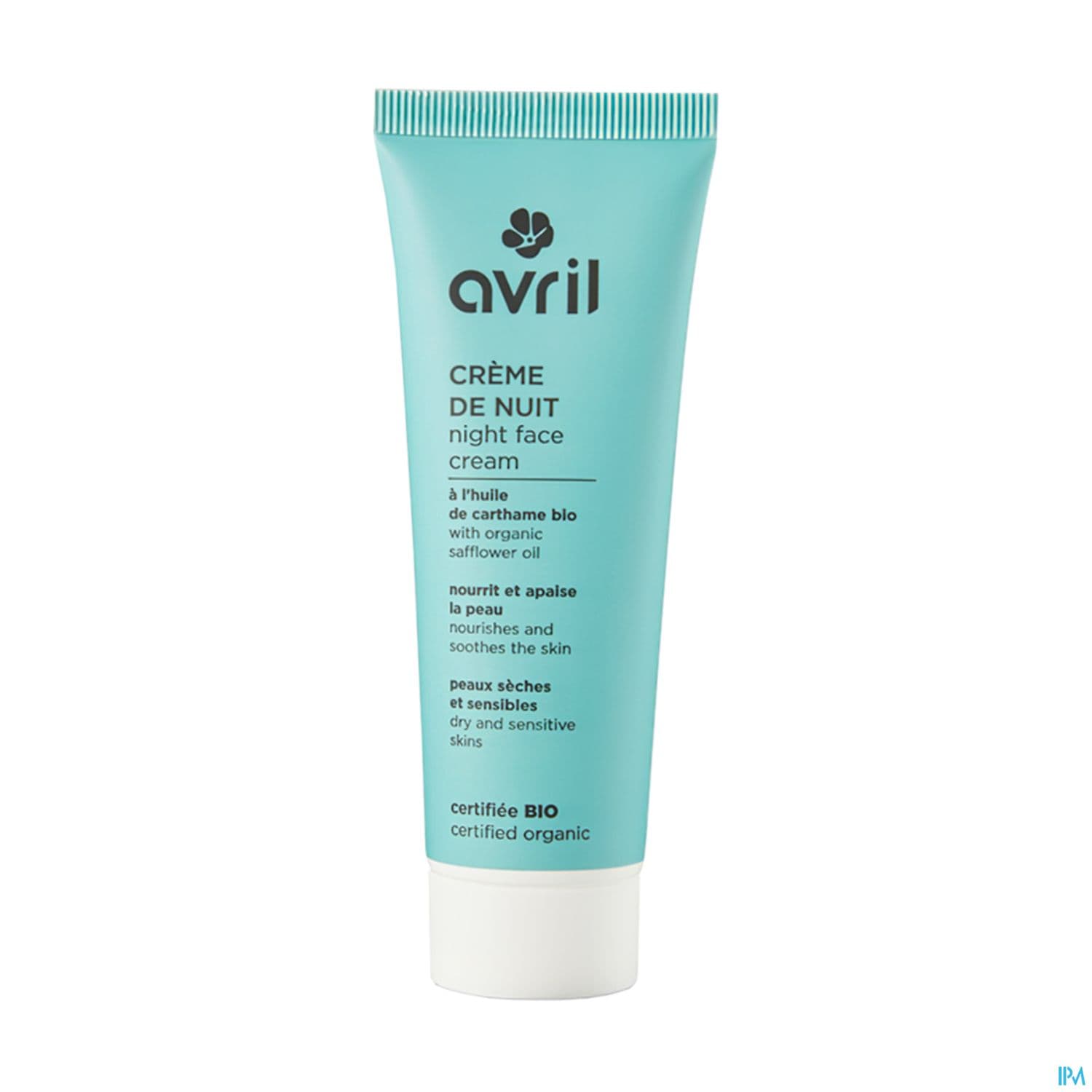 Avril Creme De Nuit Peaux Seches Sensibles Certifiee Bio 50ml