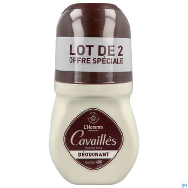 Roge Cavailles Deodorant Dermato 48h Homme Roll On 50ml X2