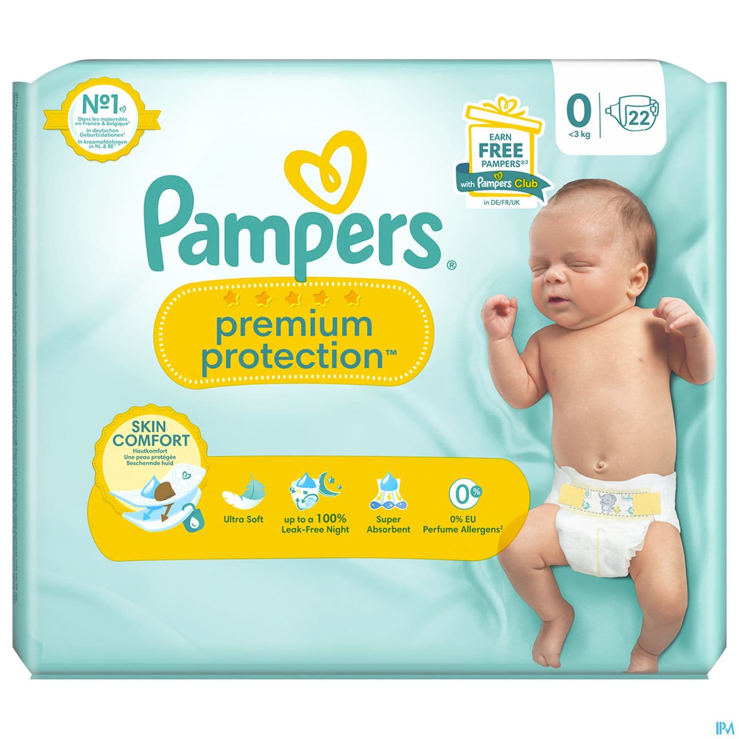 PAMPERS PREM PROT CCHE NEW BABY T0 PAQ/22 — Pharmacie du Centre Gennevilliers