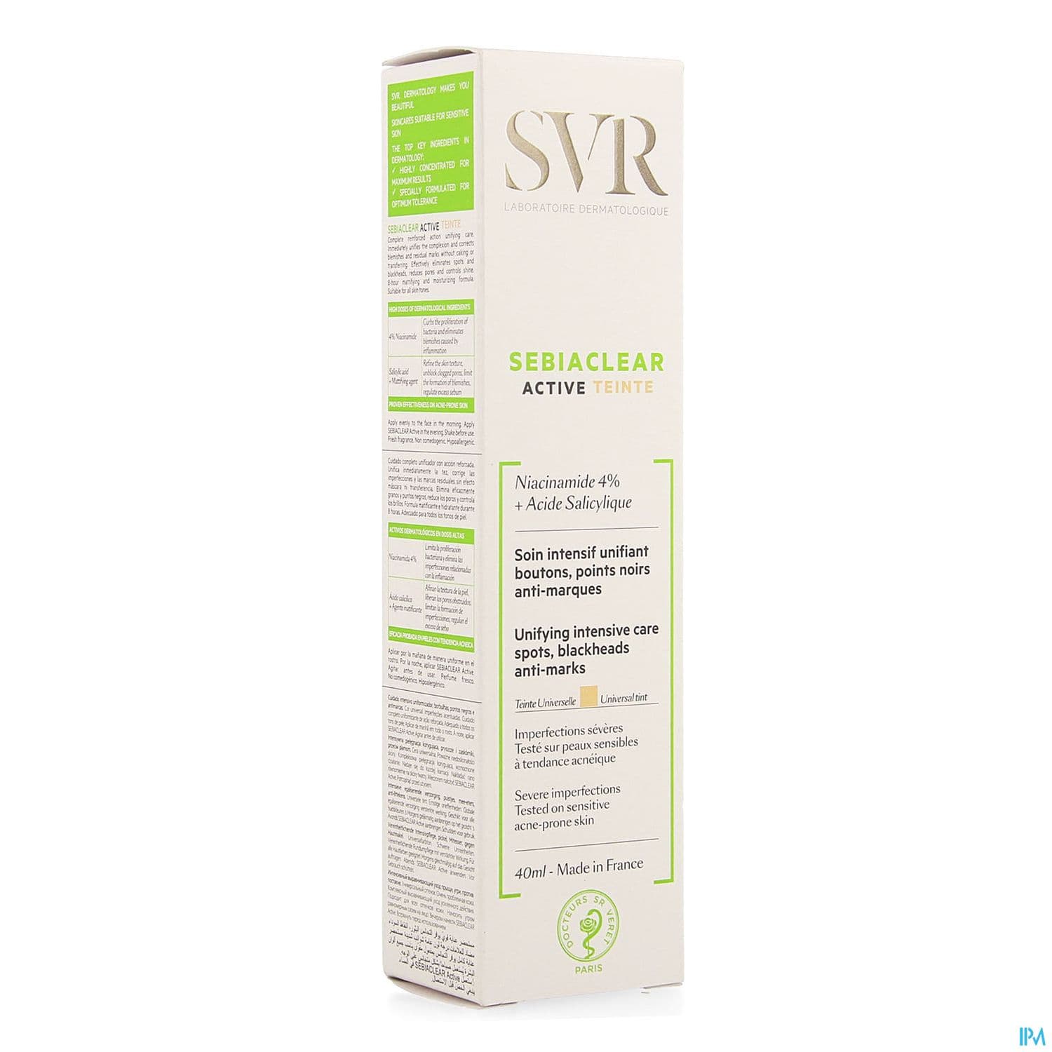 SVR SEBIACLEAR CR ACTIV TEINTE40ML