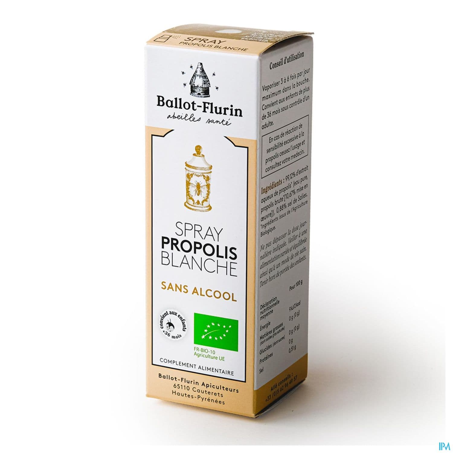 Ballot Flurin Spray Propolis Sans Alcool Bio 15ml — Pharmacie Saint-Bernabé