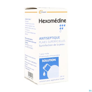 HEXOMEDINE 0,1% S A LOC FL/250ML