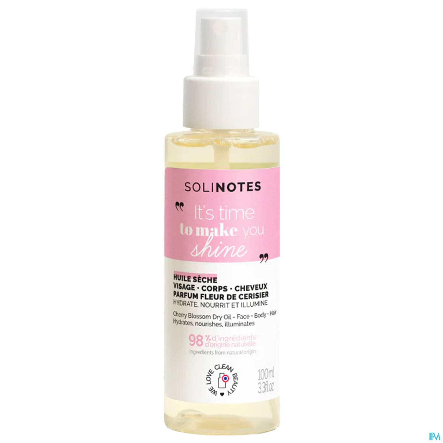 Solinotes Huile Seche Fleur De Cerisier 100ml
