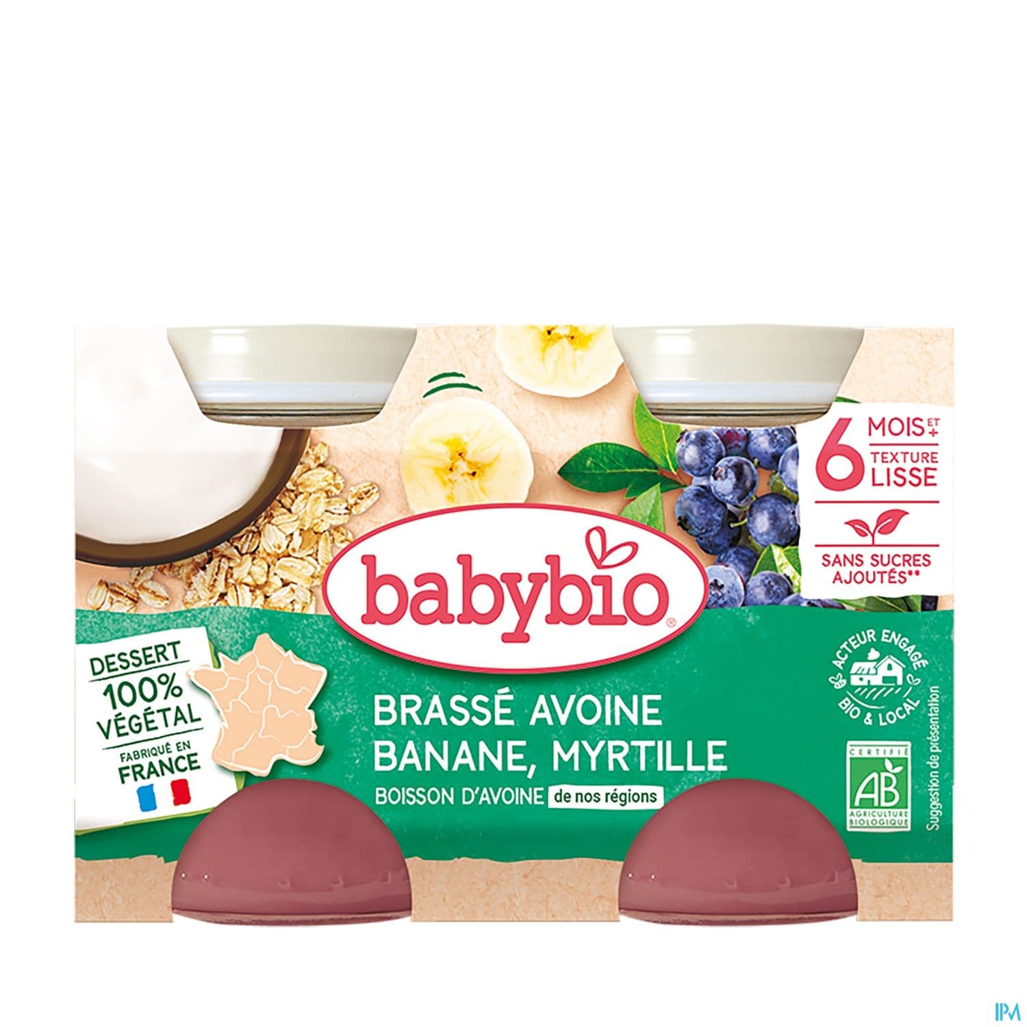 BABYBIO BRASSE AVOIN BAN/MYRT2X130