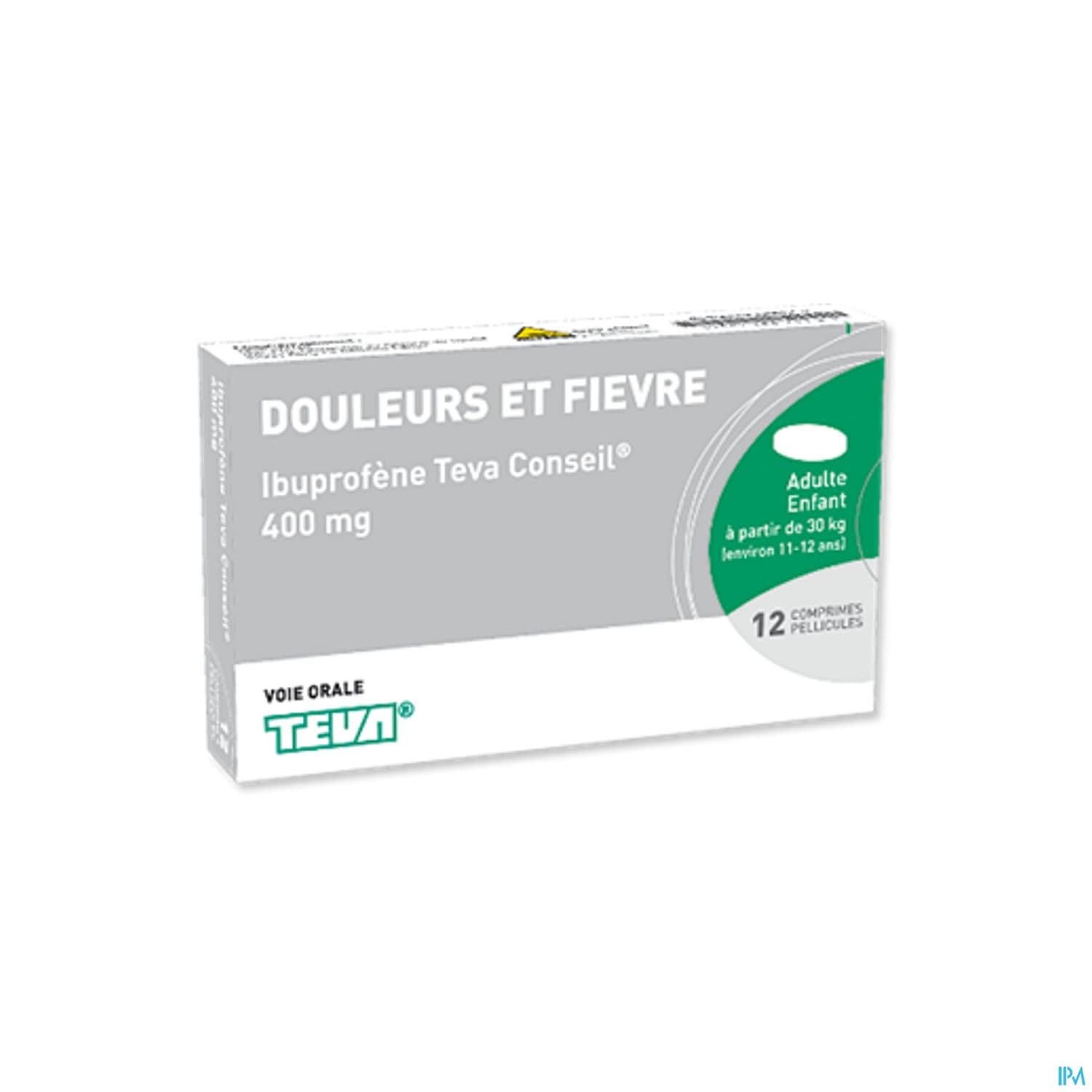 IBUPROFENE 400MG TEVA CONS CPR 12