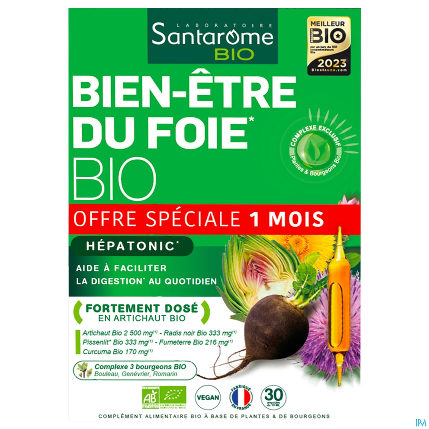 SANTAROME BIO BIEN-ETRE FOIE AMP30