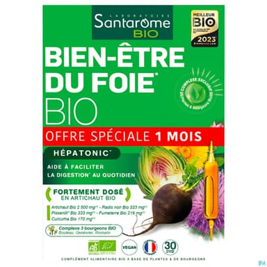 SANTAROME BIO BIEN-ETRE FOIE AMP30