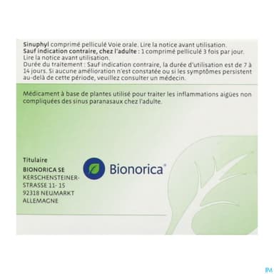 SINUPHYL CPR 20