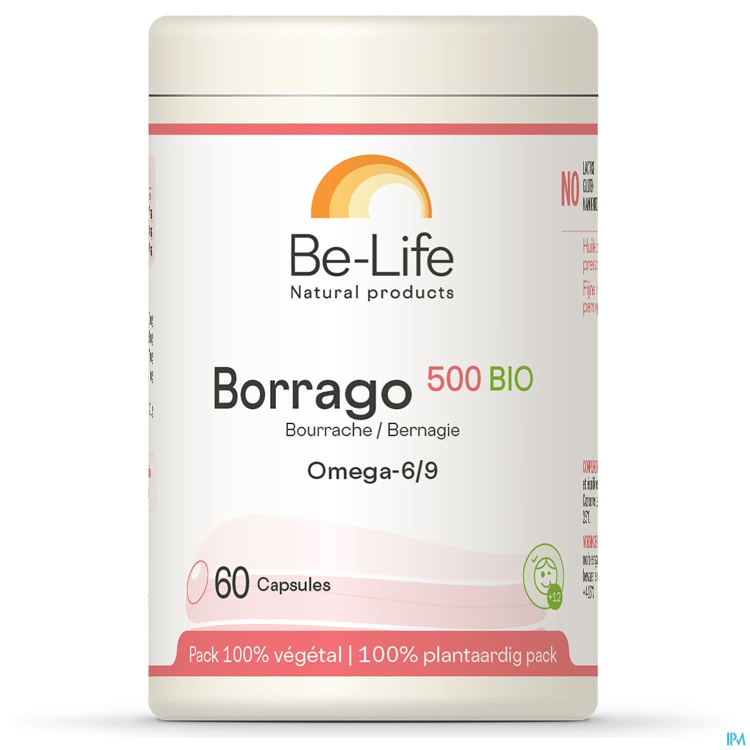 BE-LIFE BORRAGO 500 CAPS 60