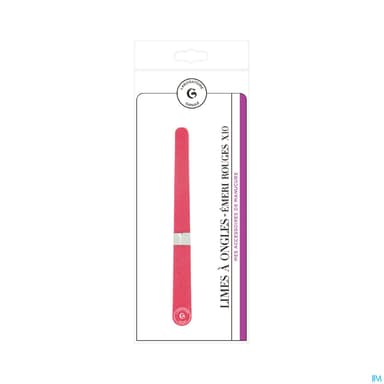 GIPHAR LIMES A ONGLES ROUGE X10