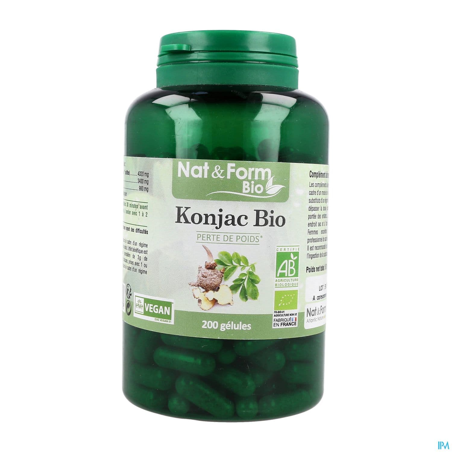 Nat Et Form Bio Konjac Gelule Vegetale 200