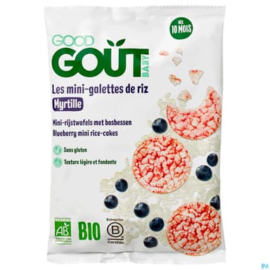 GOODGOUT MINI-GALET RIZ MYRTILL40G
