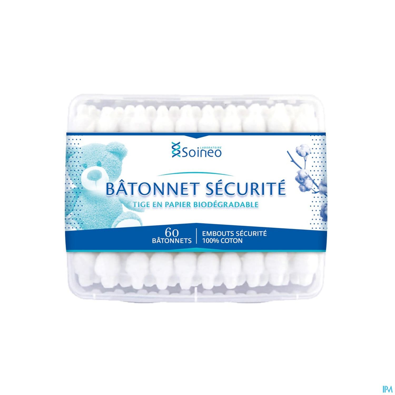SOINEO COTON TIGE SECURITE BTE 60