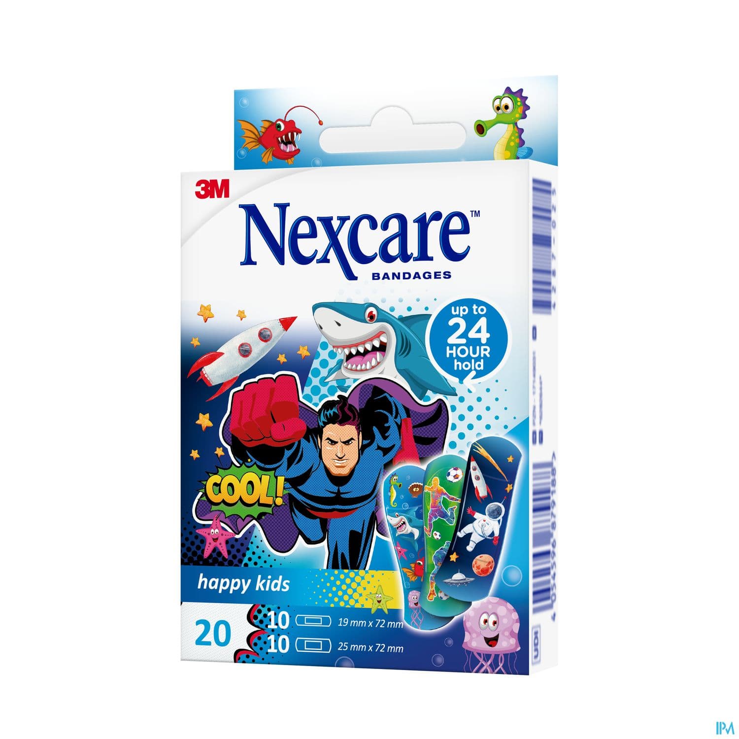 NEXCARE PANS HAPPY KIDS HEROS 20