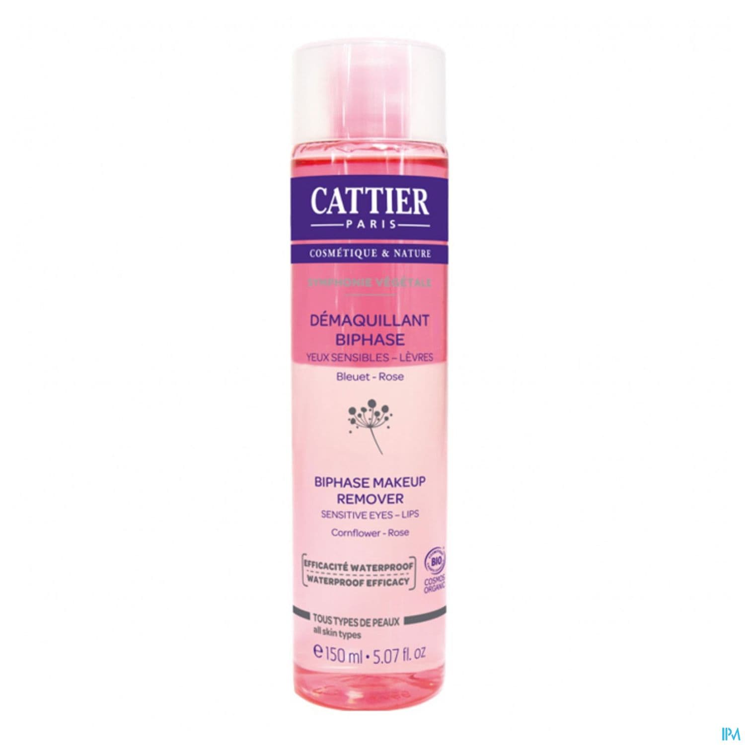 Cattier Demaquillant Biphase Yeux Levres Bio 150ml
