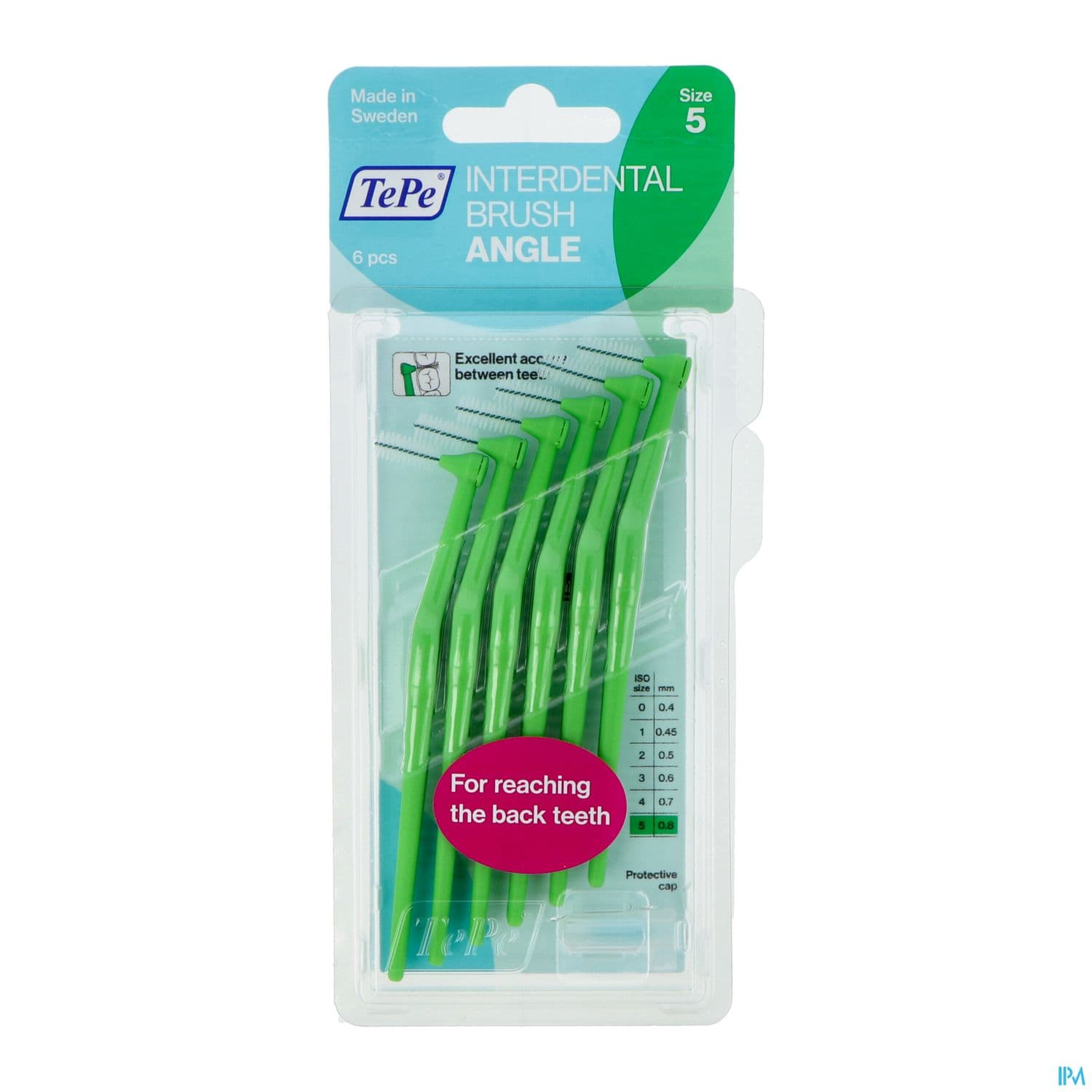 Tepe Brossette Interdentaire Angle 0mm8 Vert X6
