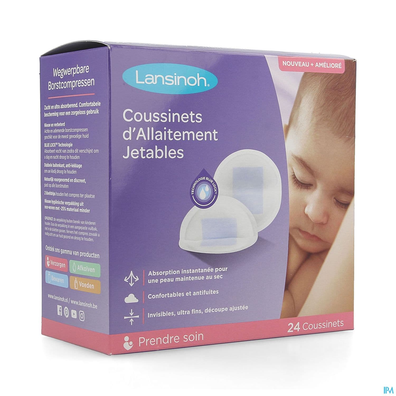 LANSINOH COUSS/ALLAIT JETAB 24