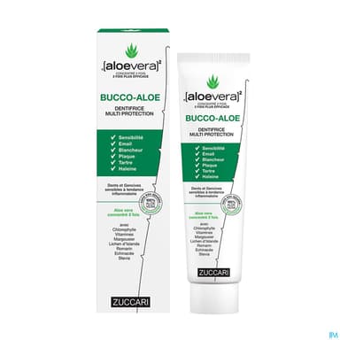 Aloevera Zuccari Naturancia Bucco Aloe Gel Dentifrice 100ml