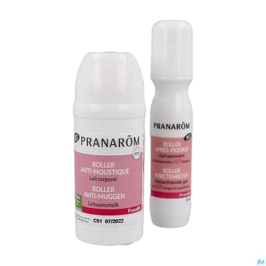 Pranarom Pranabb Roller Antimoustique 30ml + Roller Apres Piqure Bio 15ml