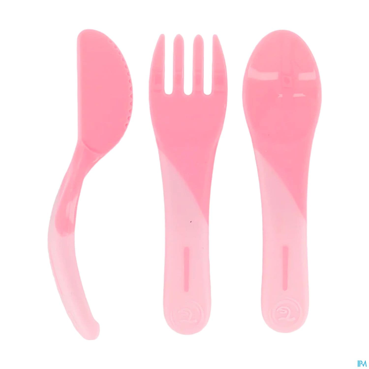 Twistshake Couverts D Apprentissage Silicone Rose Pastel X3