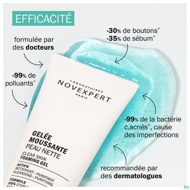 Novexpert Gelee Moussante Peau Nette 30g
