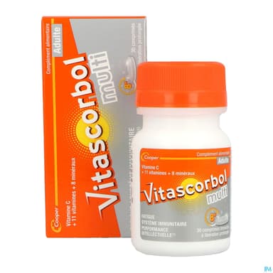 Cooper Vitascorbolmulti Adulte Comprime Tricouche 30