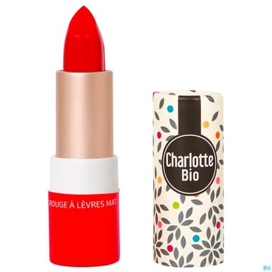 Charlotte Bio Rouge A Levres Le Vrai Rouge Mat 3g5