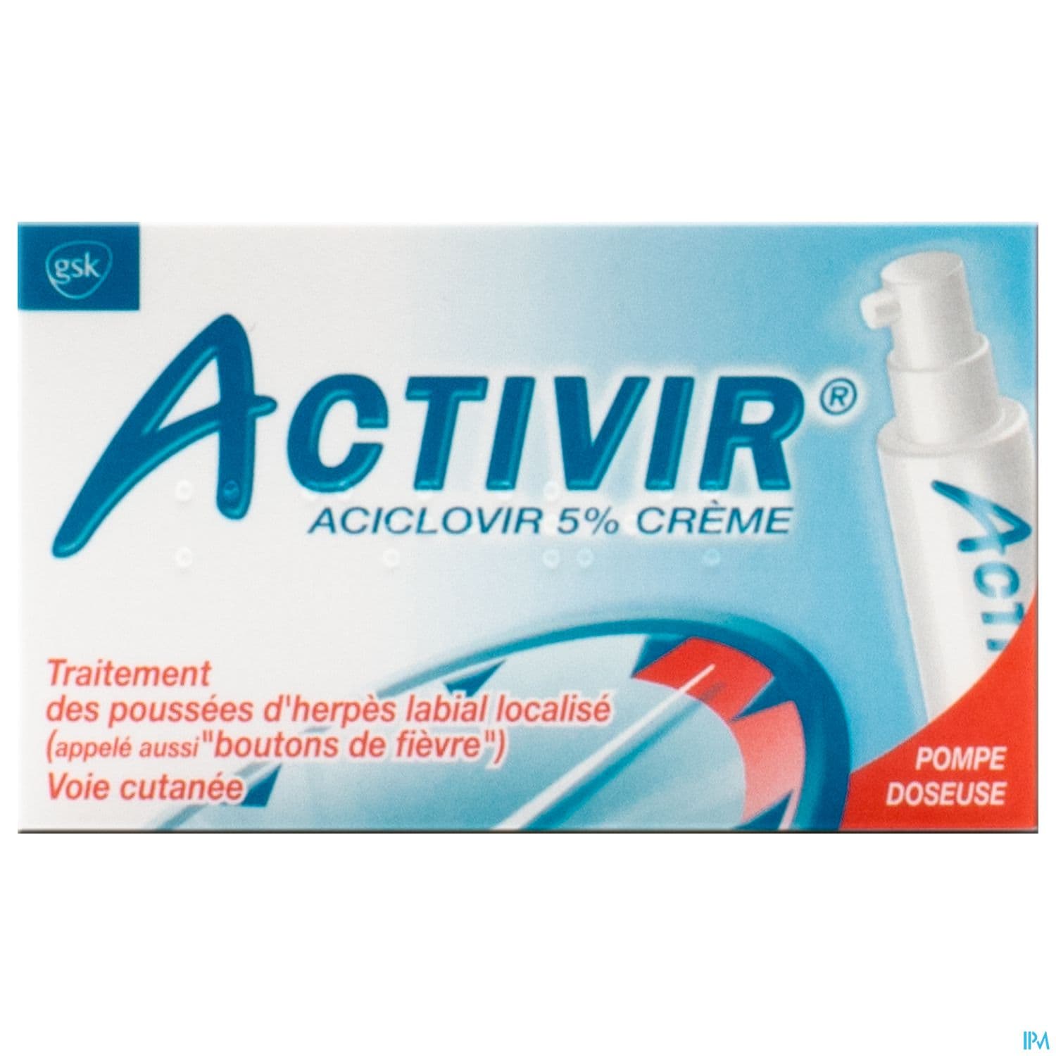 Activir 5% Creme Pompe Doseuse 2g